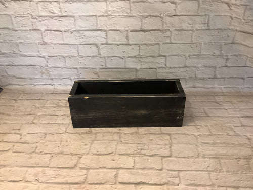 K 12”x 4”x 4” Wood Rectangle Planter