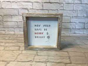K Christmas sign