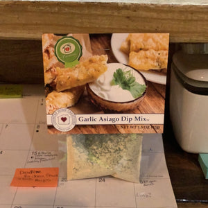 K garlic Asiago dip mix