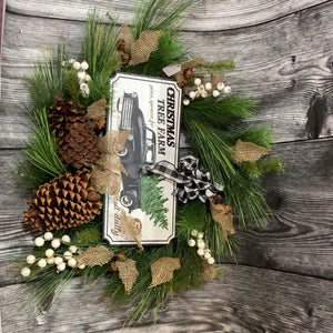 K DIY Christmas Tree Farm Wreath