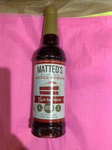 K Matteo’s thin red velvet