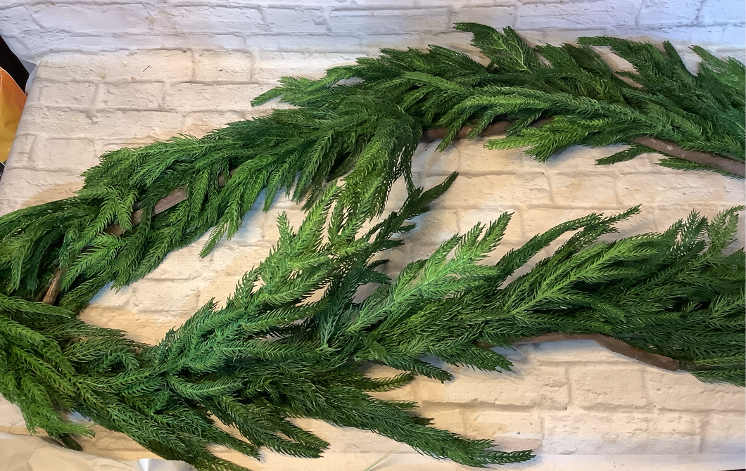 K 6” fir pine garland