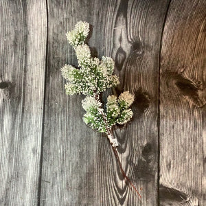 K Flocked Pine Spray