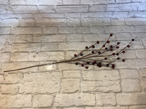 K burgundy berry spray