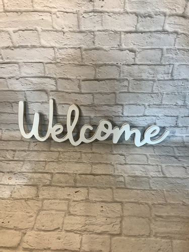 K welcome sign script