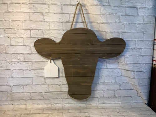 K Cow Head Door Sign