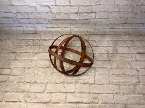 K 8” Aged metal orb