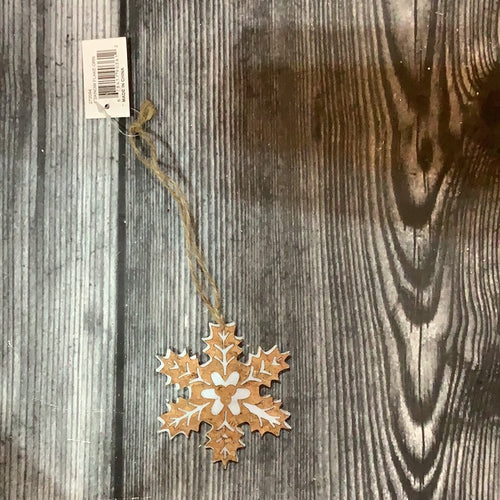 K 4” Snowflake Ornament