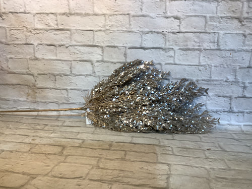 K Glittered pine spray 27’ bronze