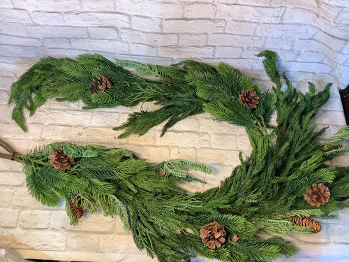 K 5’ mix cypress pine garland