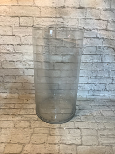 K large clear vase