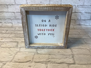 K Christmas sign