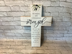 K be strong and courageous cross