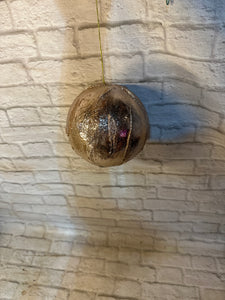 K 6” glitter ornament