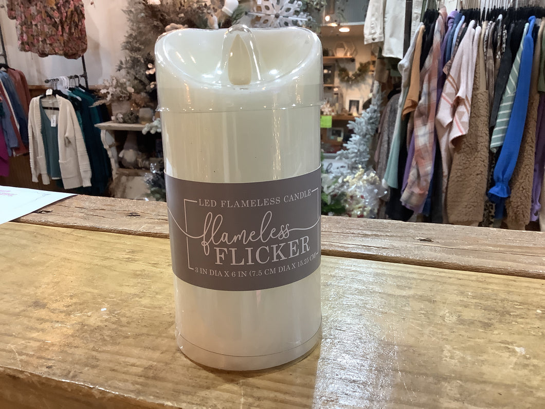 K flicker candle 3x6