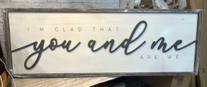 K Double Sided Kiss Me Sign