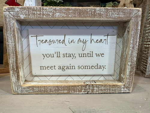 K Treasured in my heart sign