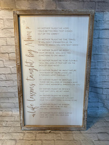 K Double Sided Mom Sign