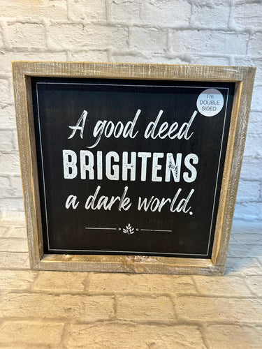 K Double Sided Brightens and Lifting Sign