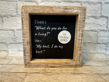 K Double Sided Retire Sign
