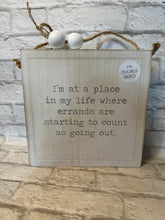 K Double Sided Going Out Hanging Sign