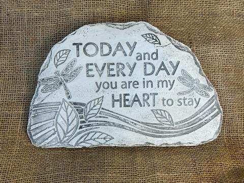 K today and everyday garden stone