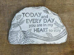 K today and everyday garden stone