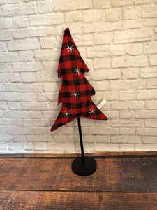 K Buffalo Plaid Christmas Tree