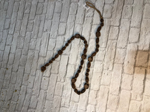 K Brown Beaded Garland