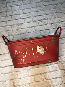 K Red Rustic Tub