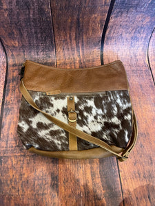 K Dark Cowhide Leather Bag