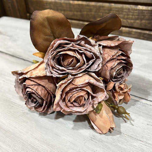K 12.5” Dried Rose Bundle Purple