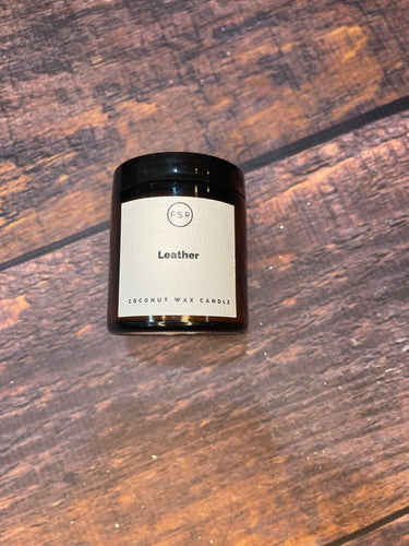K Small Leather Candle