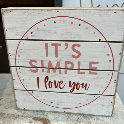 K It’s simple