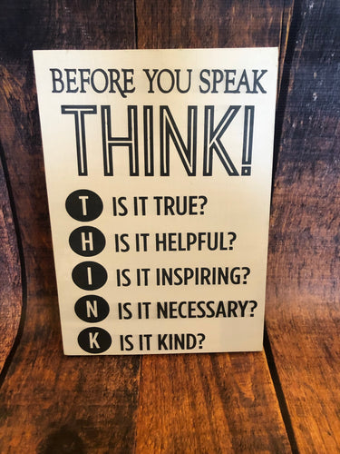 K Think Sign