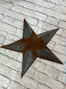 K Rustic Aluminum Star 12”
