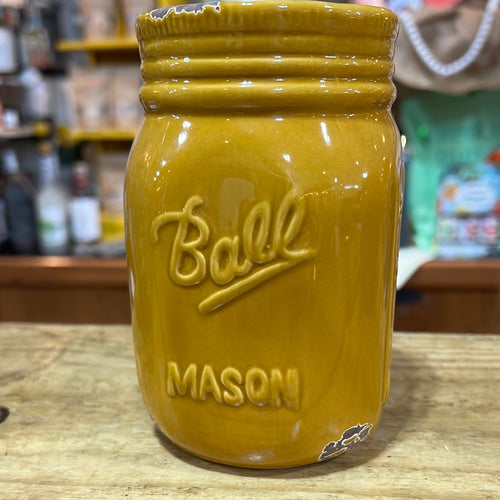 K Yellow Ball Jar Container