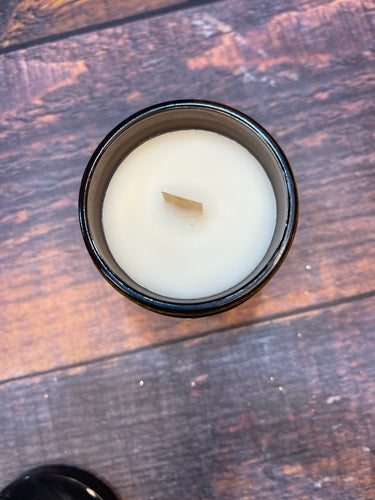 K Large Leather Candle