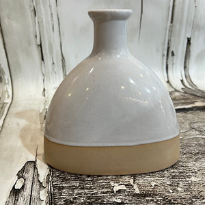 K White Stoneware Vase Large