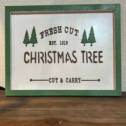 K GF Christmas Tree Sign
