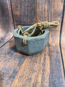 K Hanging Cement Pot