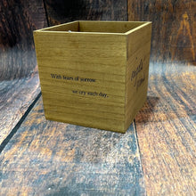 K Keepsake Box Angle Arms 5 1/2 x 5 1/2”