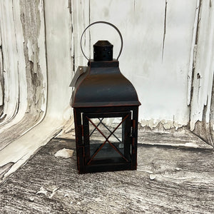 K Small Black Copper Lantern