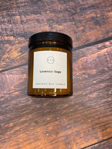 K Large Lavender Sage Candle