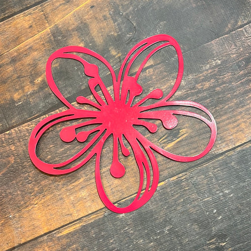 K Medium Pink Metal Wall Art