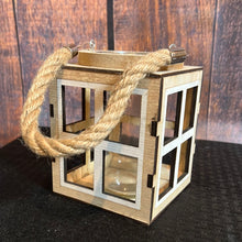 K Wooden Cutout Lantern
