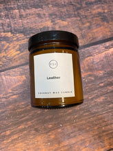 K Large Leather Candle