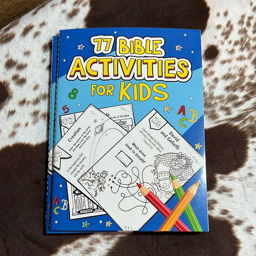 K 77 Bible Activities for Kids Book