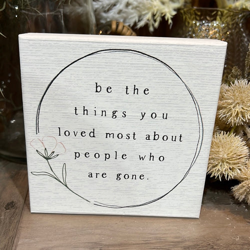 K Be the Things you Loved
