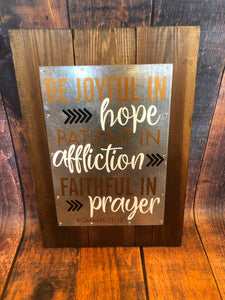 K Hope, Affliction, Prayer Sign